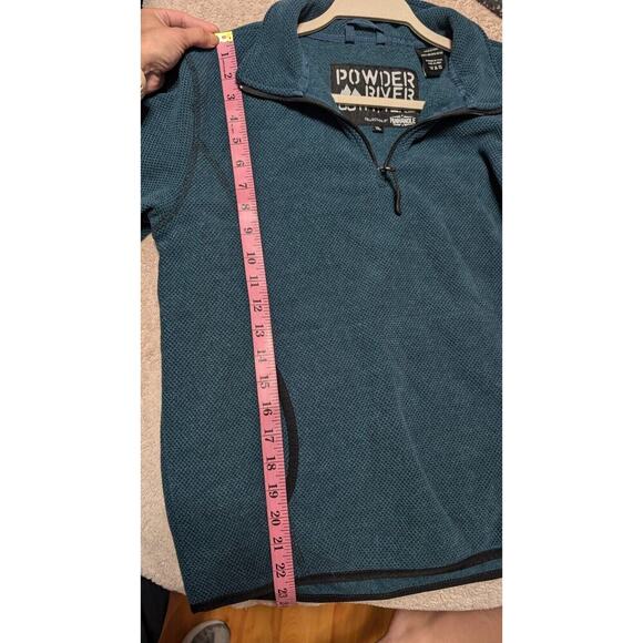Powder River Outfitters by Panhandle Jacket Womens Sz XL Blue Half Zip - Picture 6 of 7